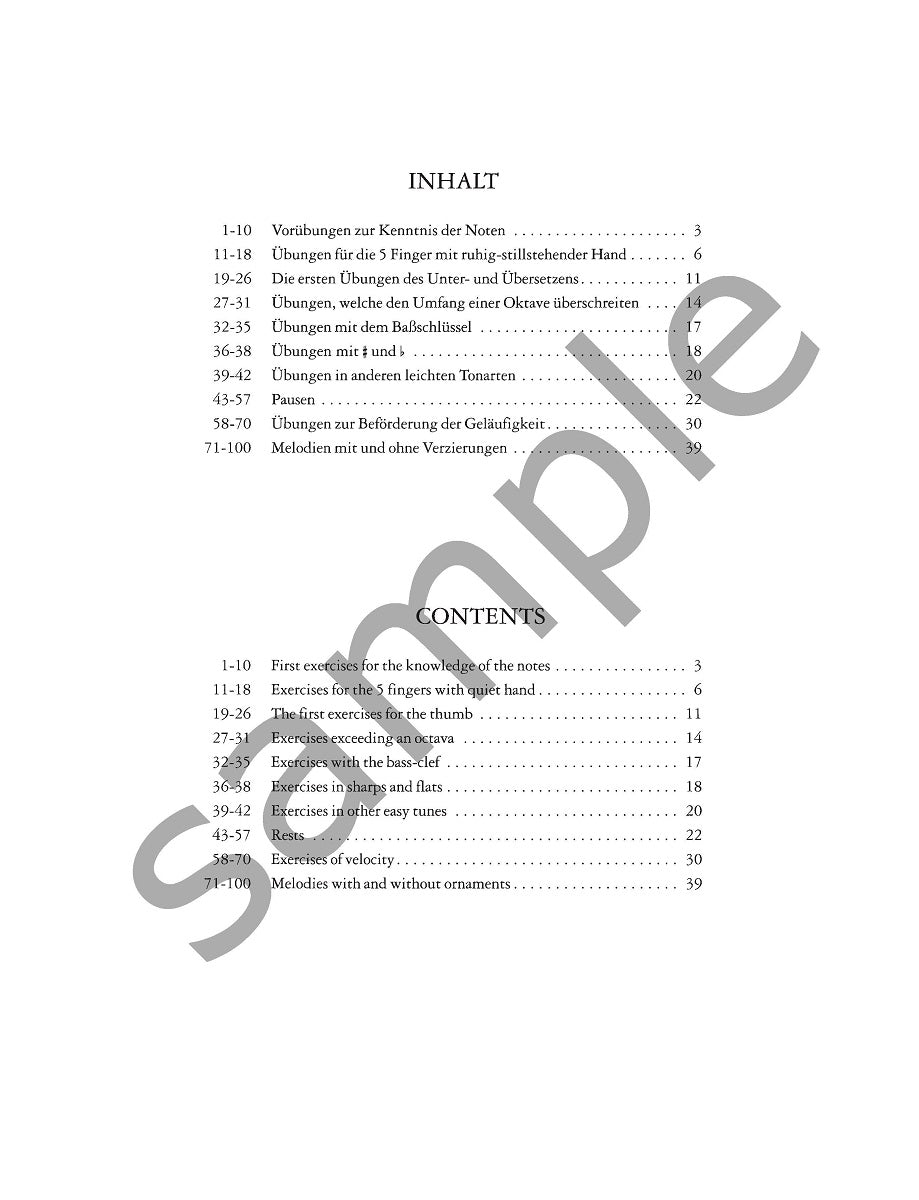 Czerny: First Tutor Op. 599 for Piano