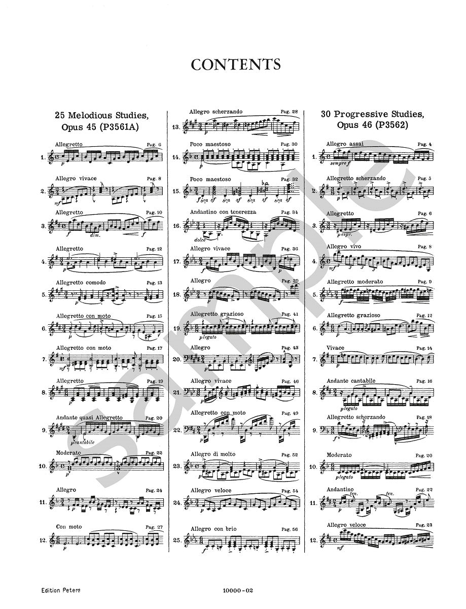 Heller: 25 Studies for Rhythm & Expression Op. 47