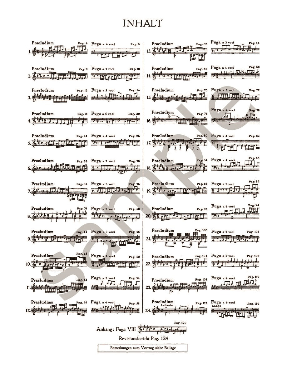 Bach: 48 Preludes and Fugues Vol. 1 BWV 846-869 for Piano