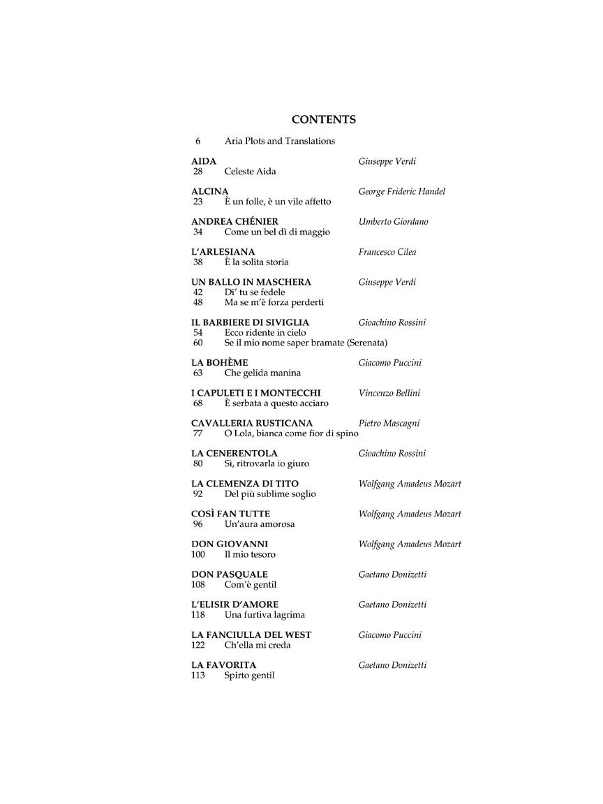 Anthology of Italian Opera - Tenor