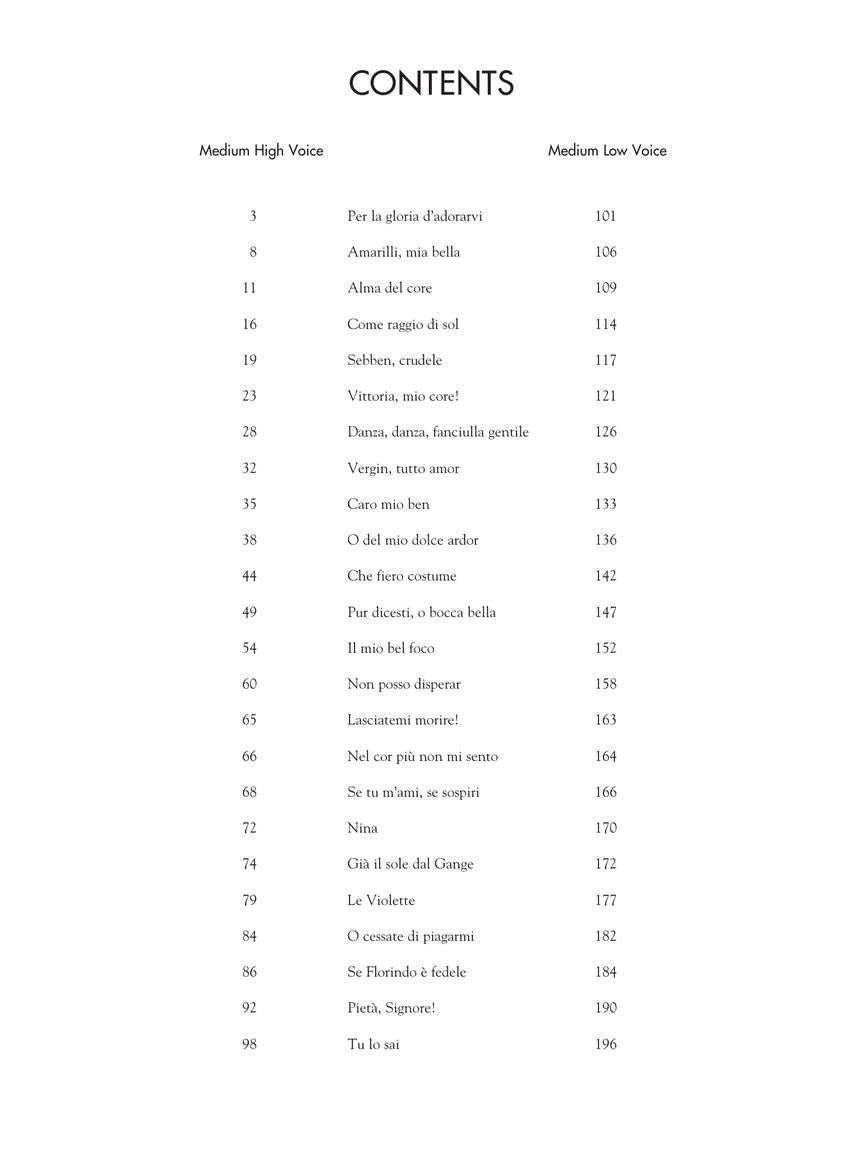 Complete Twenty-Four Italian Songs and Arias