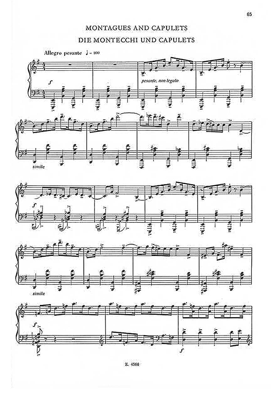 Romeo & Juliet Album for Piano - Works by Berlioz, Gounod, Prokofiev, Tchaikovsky