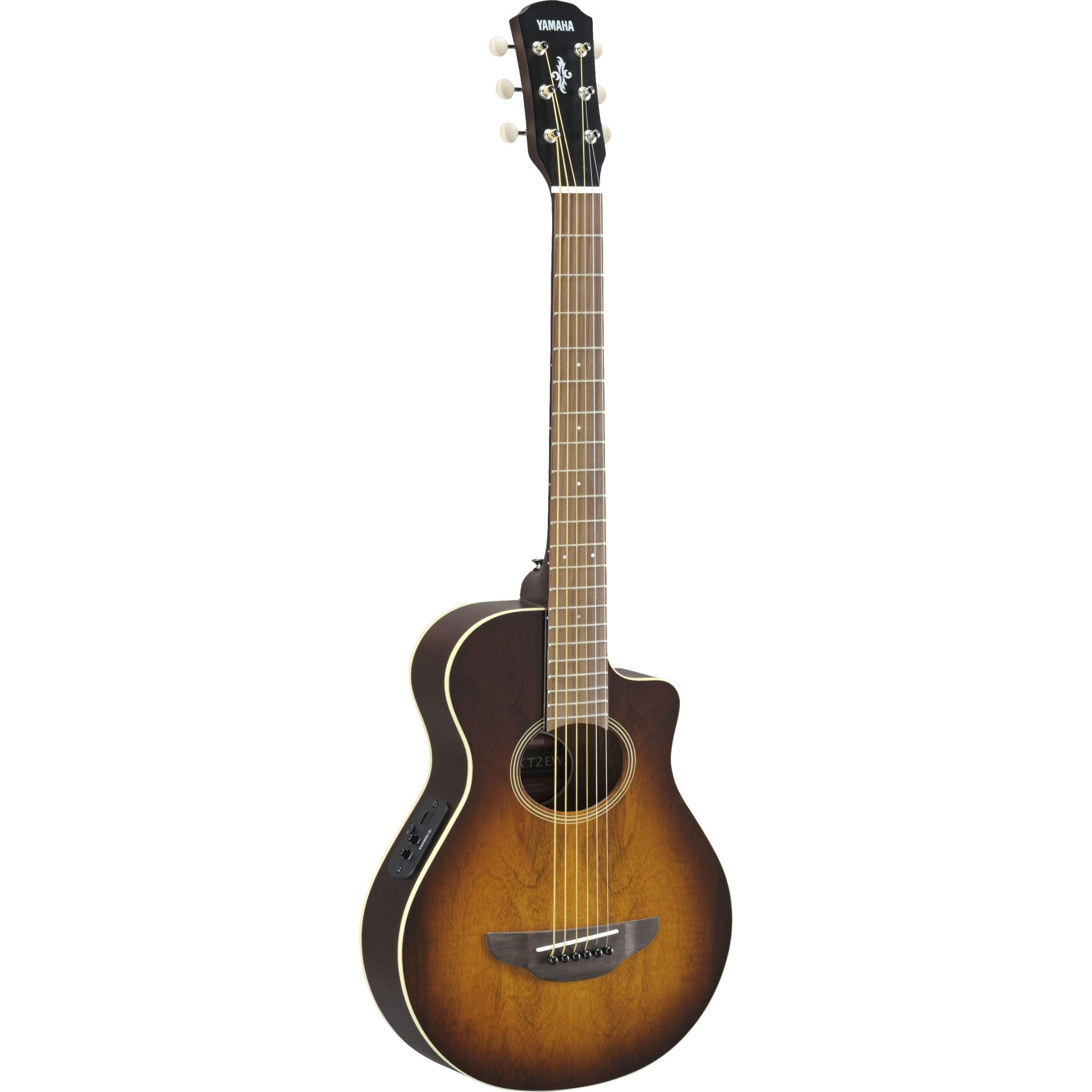 Yamaha APXT2EW Exotic Wood 3/4 Size Acoustic-Electric Guitar, Tobacco Brown Sunburst