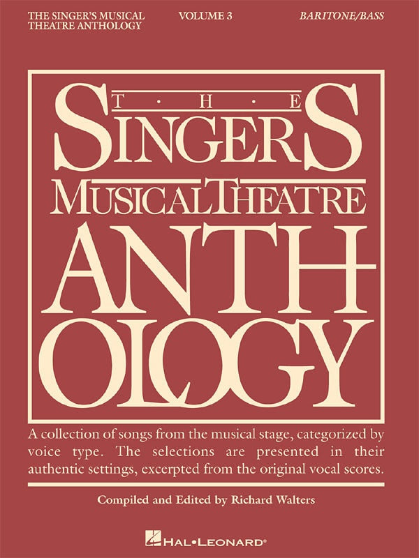 The Singer's Musical Theatre Anthology Vol.3 - Baritone/ Bass