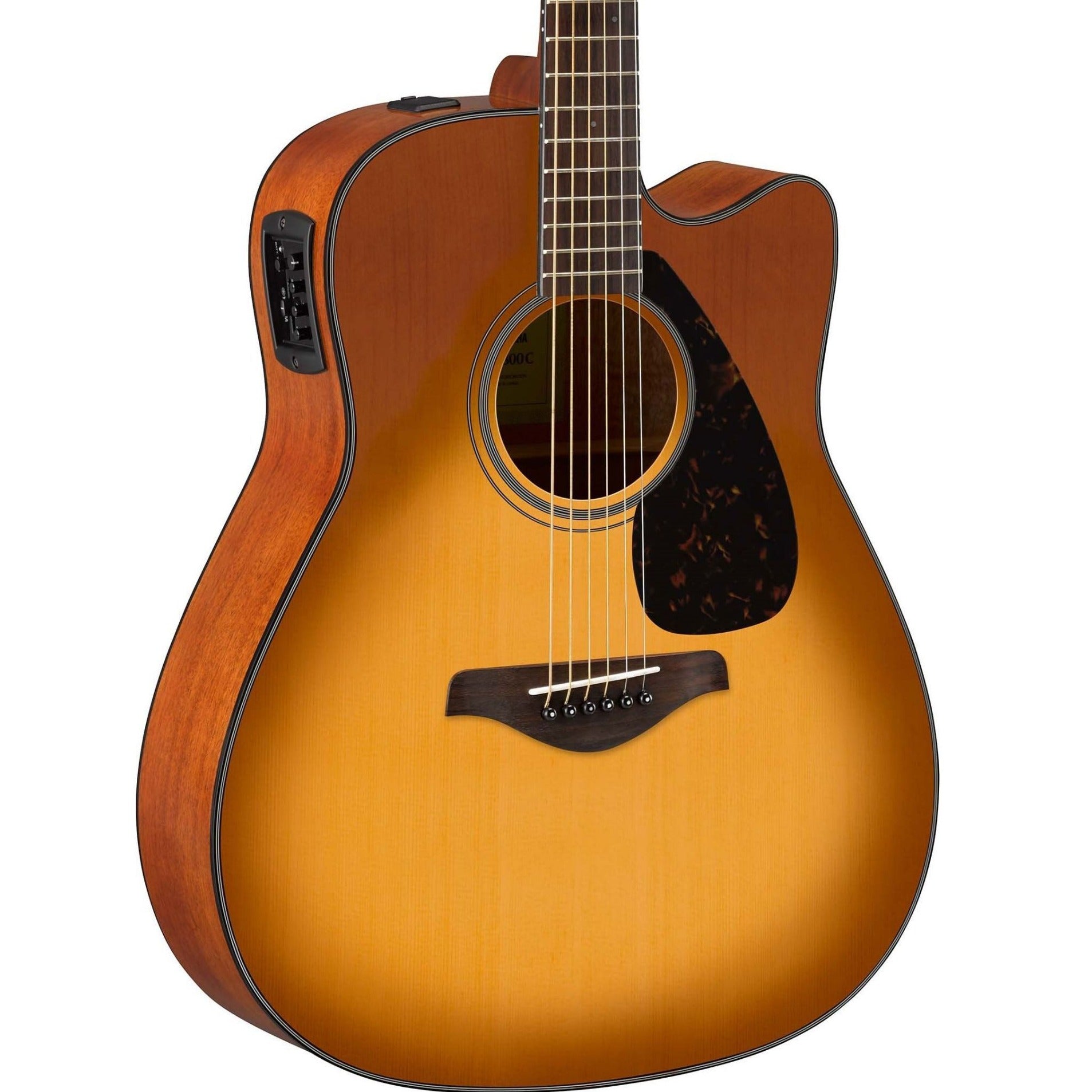 Yamaha FGX800C Acoustic-Electric Guitar, Sand Burst