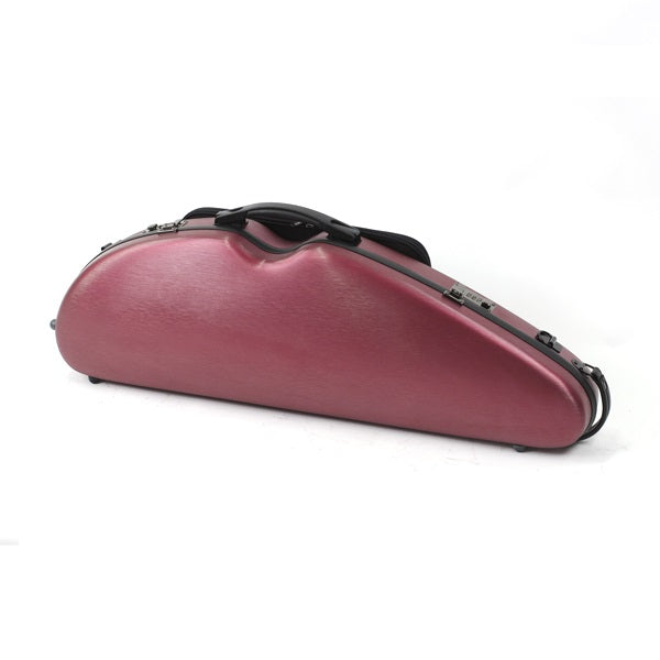 HQ Half Moon Violin Case, Brushed Red