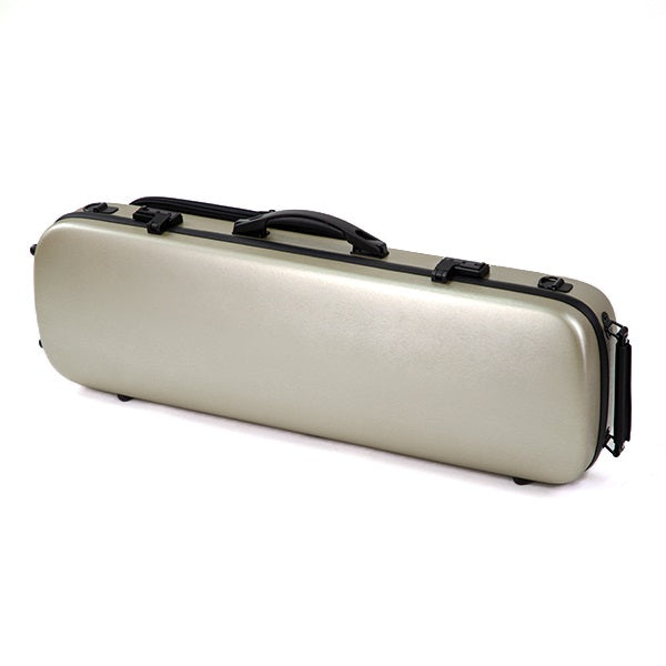 HQ Oblong 4/4 Violin Case, Brushed Champagne