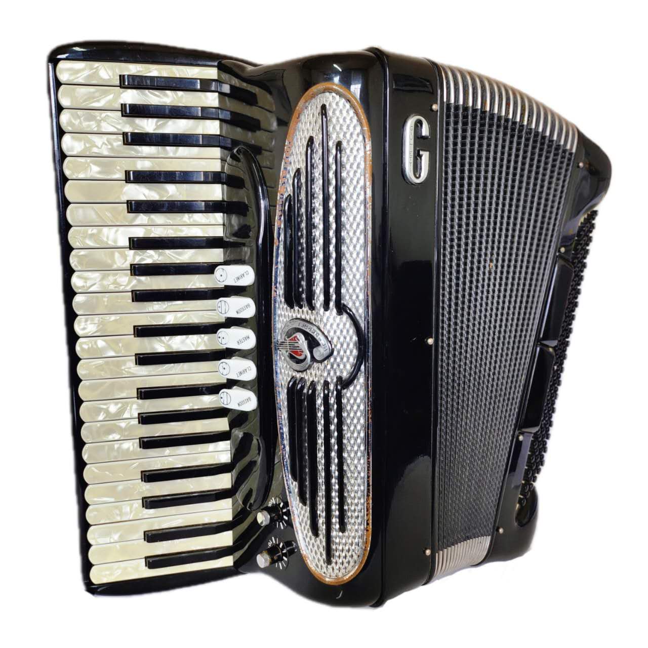 Giolitti 120 Bass, Lady Model with microphone Piano Accordion | Second-Hand