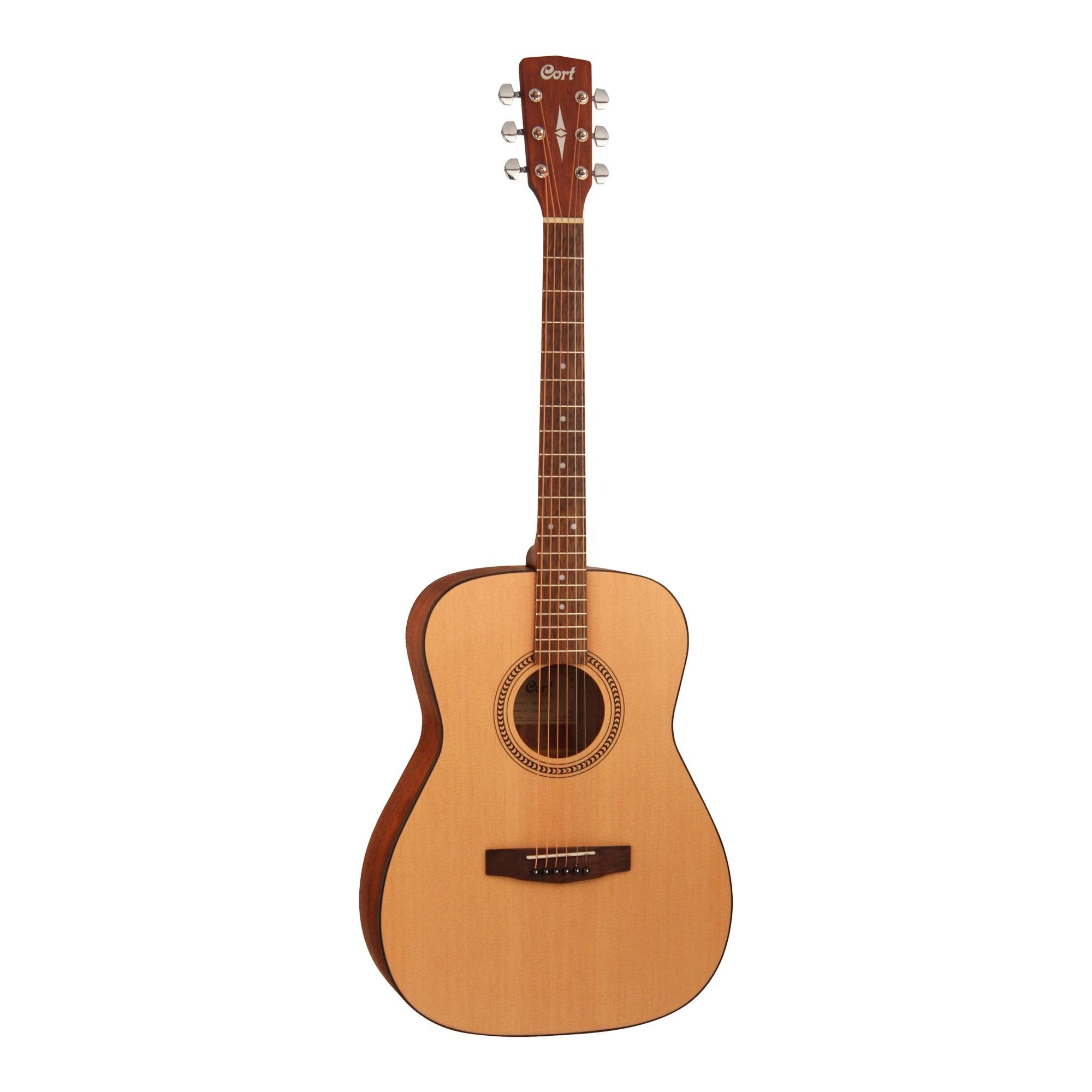 Cort AF505 Short Scale Acoustic Folk Guitar, Natural