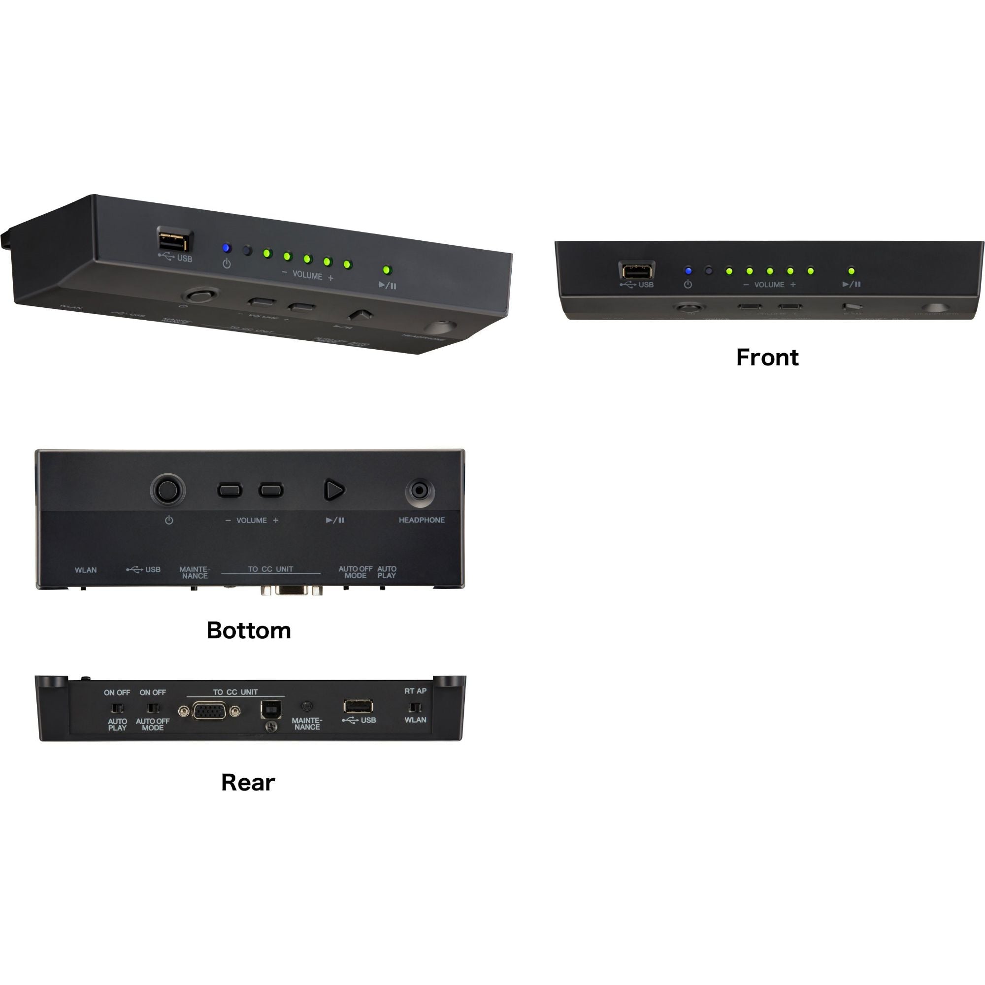 Yamaha DGC1 Enspire Grand Piano, Polished Ebony