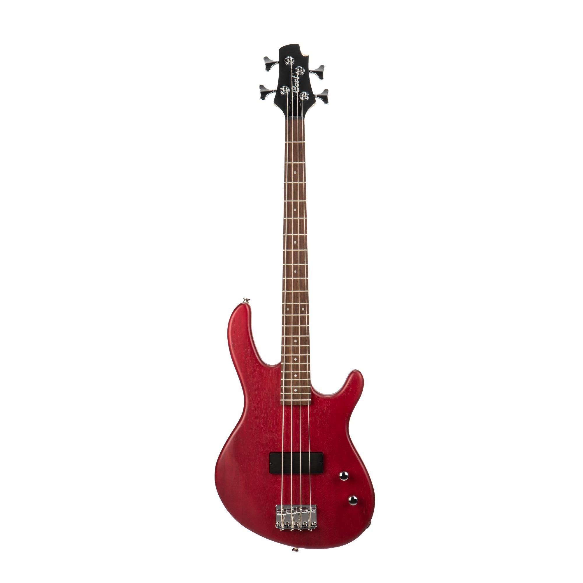 Cort Action Junior Short Scale Bass, Black Cherry