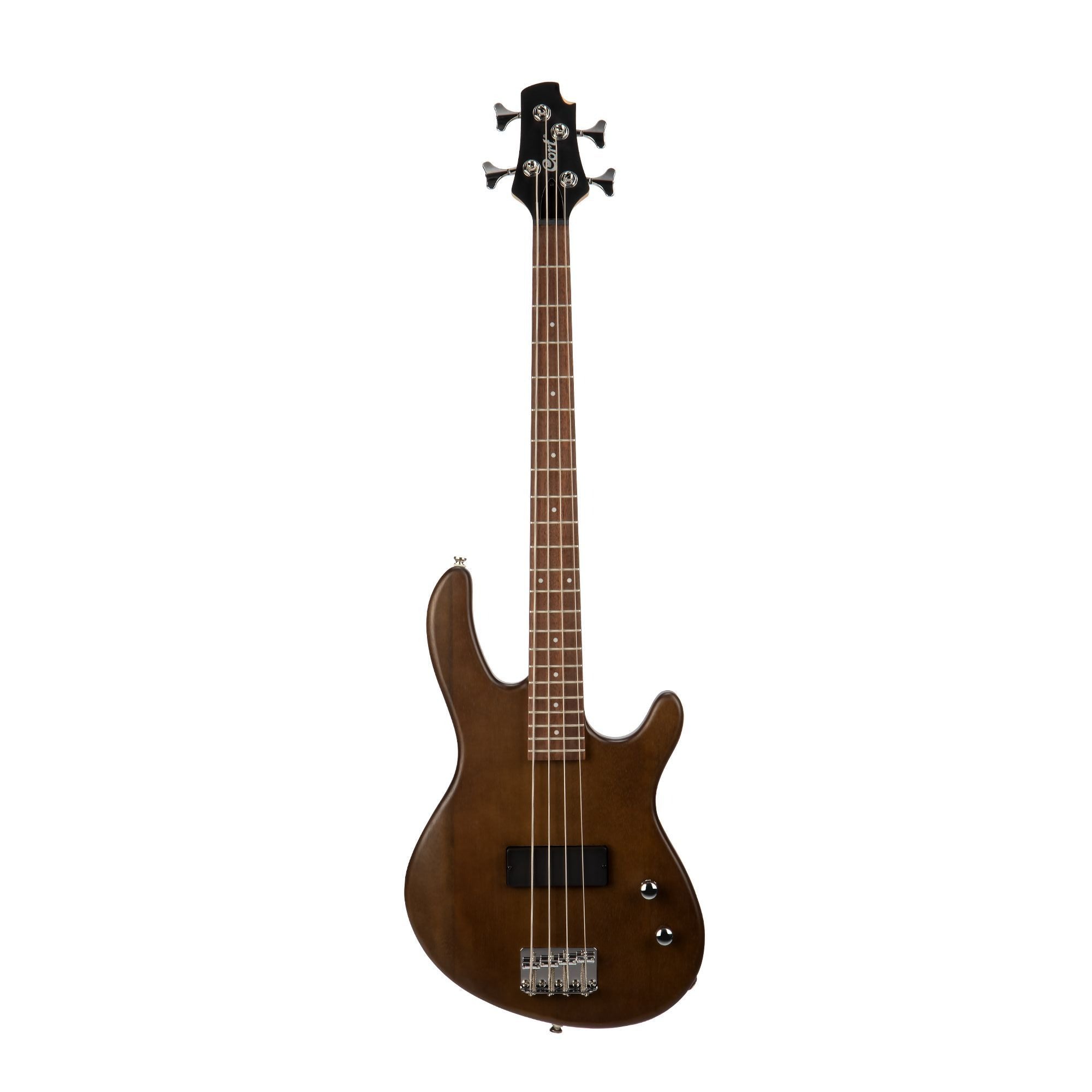 Cort Action Junior Short Scale Bass, Walnut