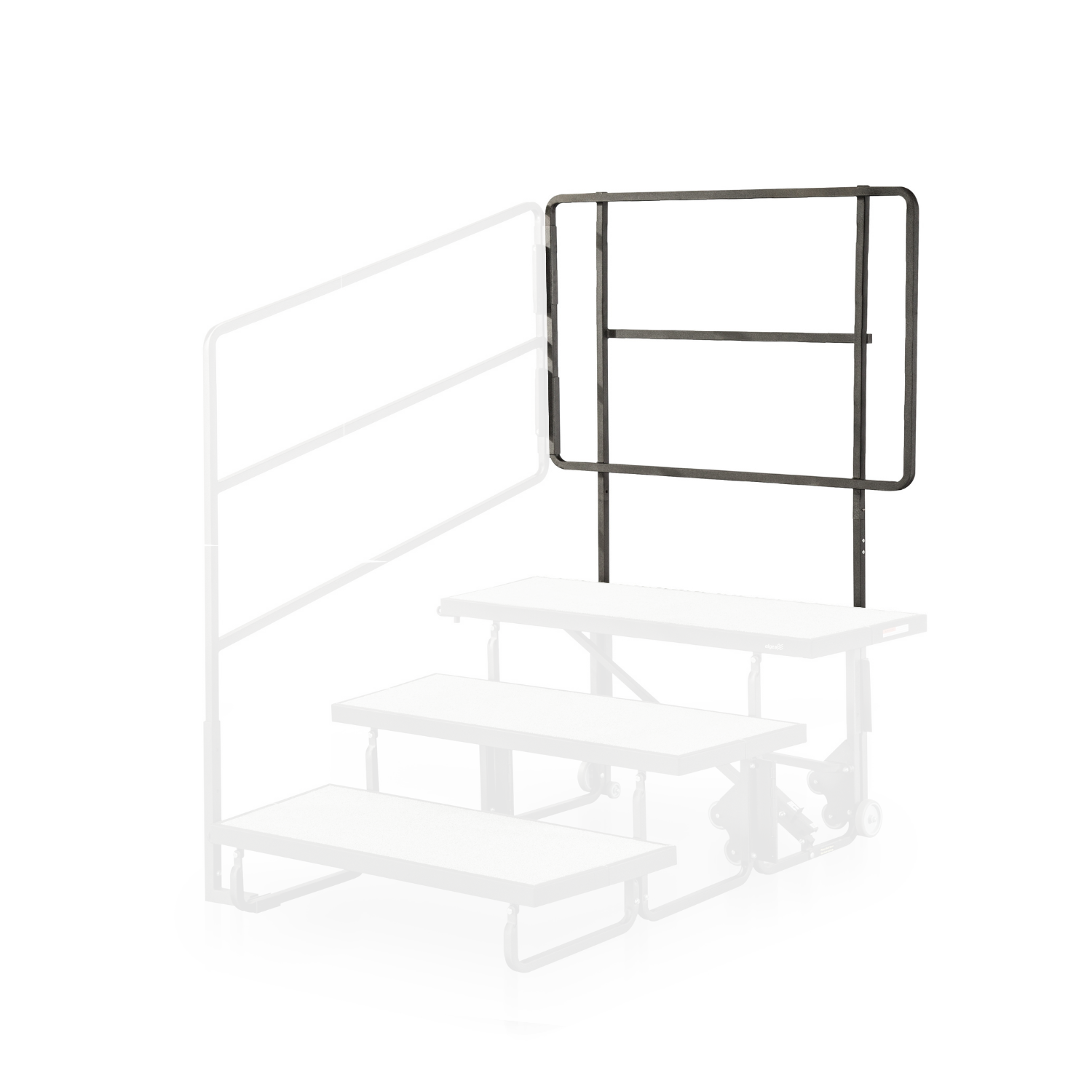 Alges Choral Riser, Back Rail for 4th Step