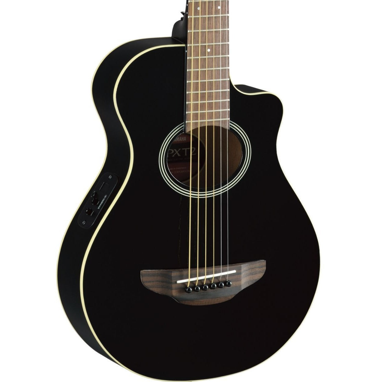 Yamaha APXT2 3/4 Size Acoustic-Electric Guitar, Black