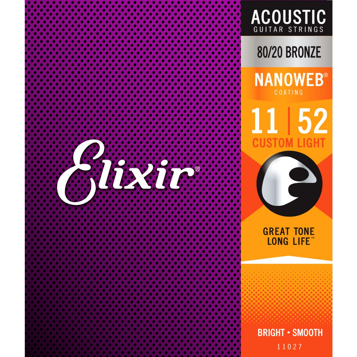 Elixir Nanoweb 80/20 Acoustic Guitar Strings