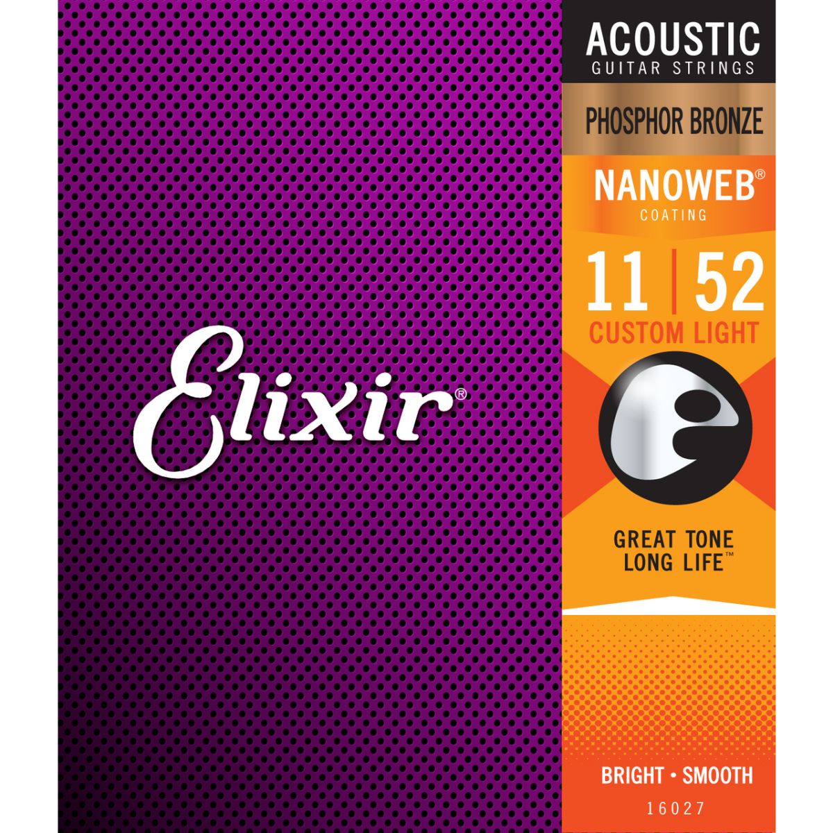 Elixir Nanoweb Phosphor Bronze Acoustic Guitar Strings