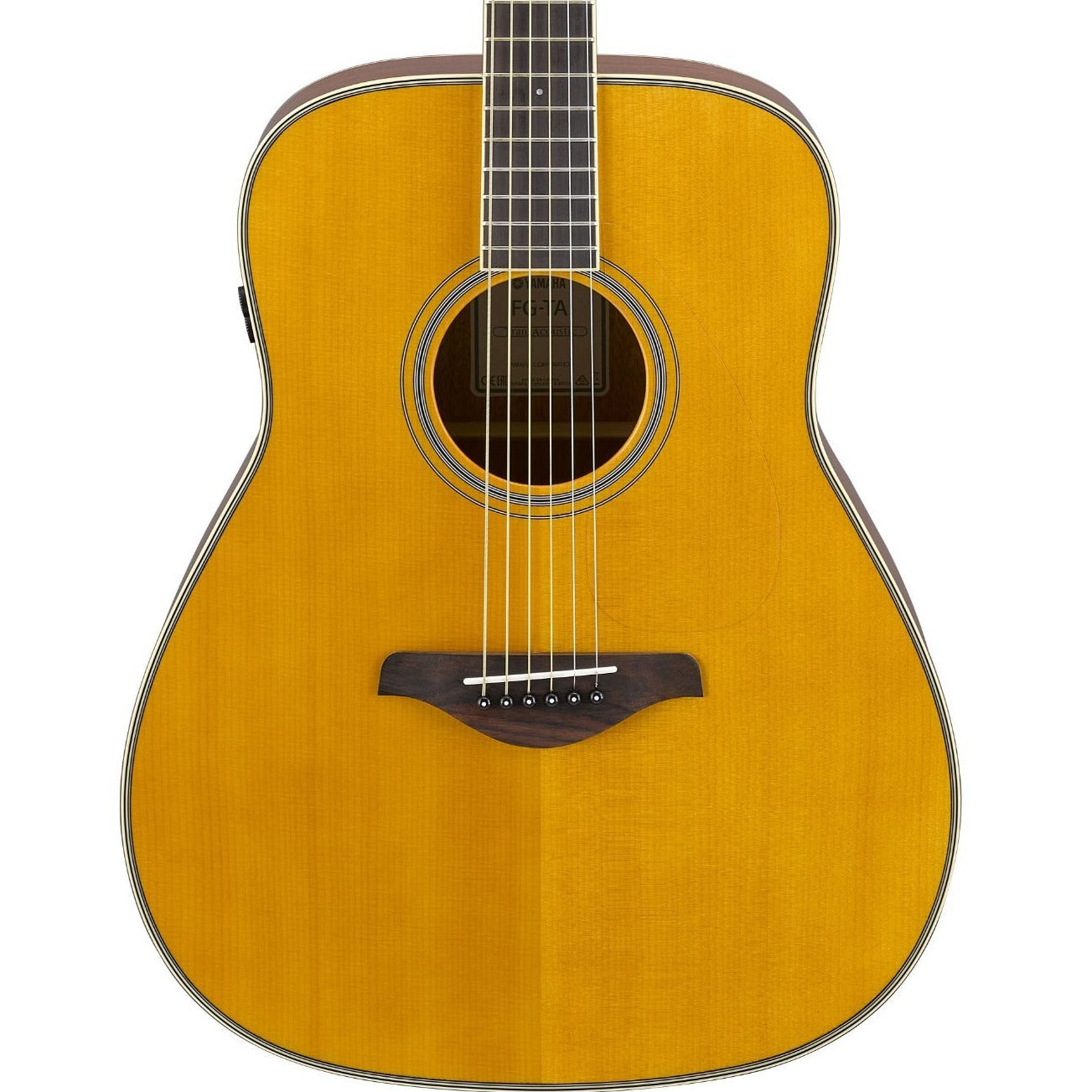Yamaha FG-TA TransAcoustic Guitar, Vintage Tint