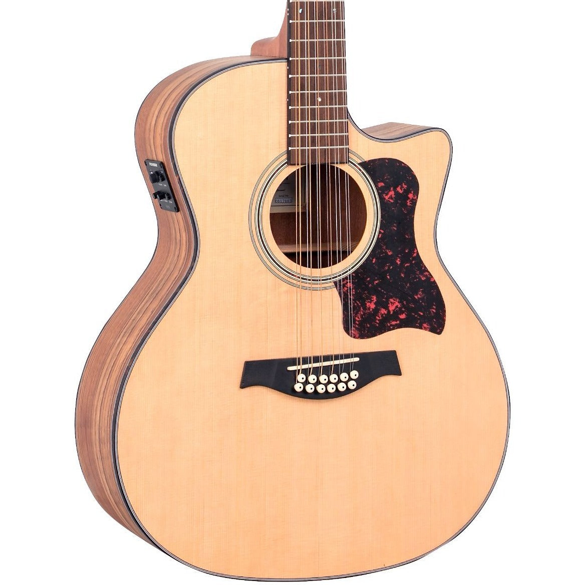 Gilman GA112CE 12-String Acoustic-Electric Guitar, Natural Satin