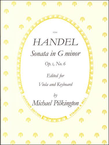 Handel: Sonata in G Minor, Op. 1 No. 6 for Viola and Piano