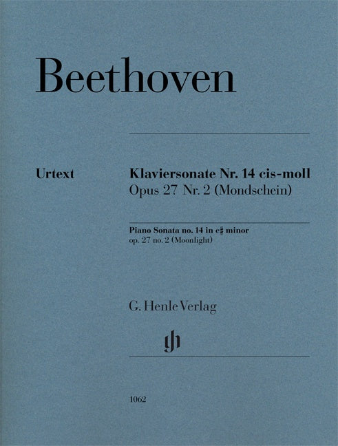 Beethoven: Piano Sonata no. 14 c sharp minor op. 27 no. 2 (Moonlight)
