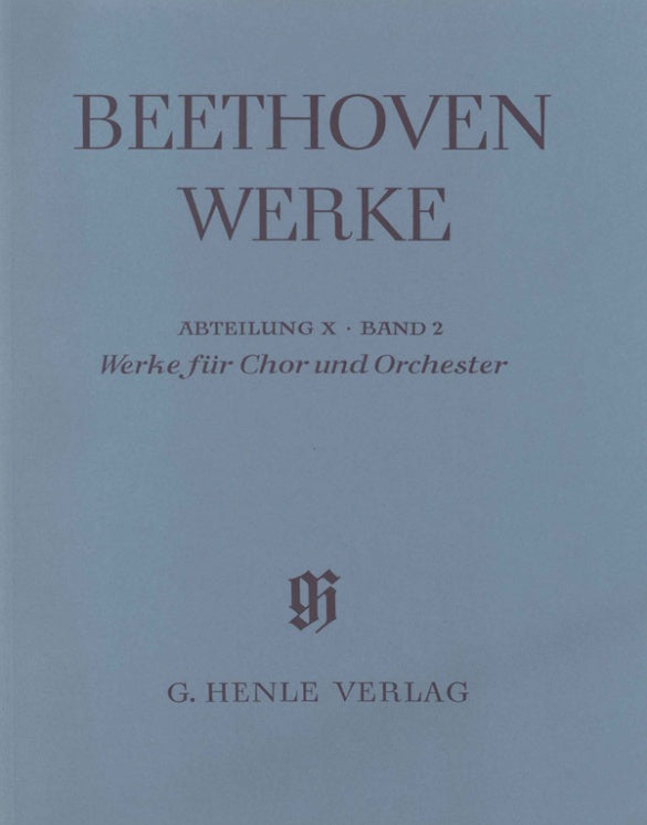 Beethoven: Choral Works with Orchestra Full Score