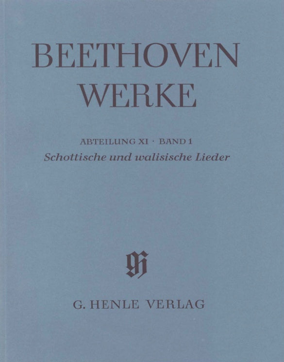 Beethoven: Scottish & Welsh Songs Full Score