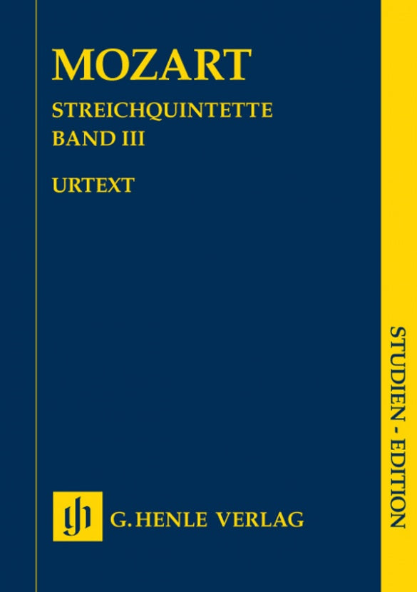 Mozart: String Quintets Volume 3 Study Score