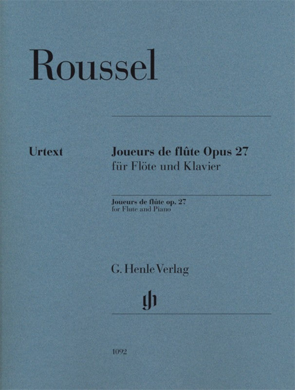 Roussel: Joueurs de flute Op 27 for Flute & Piano