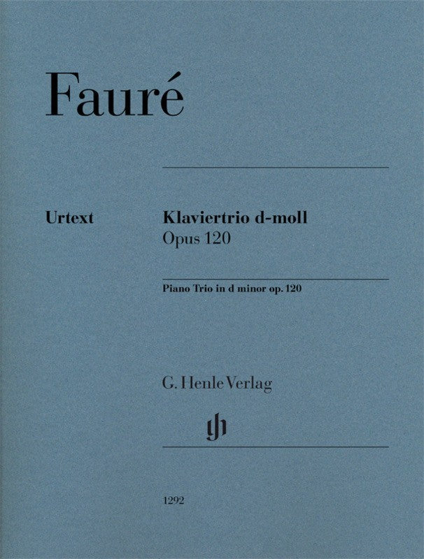 Faure: Piano Trio in D Minor Op 120, Set of Parts
