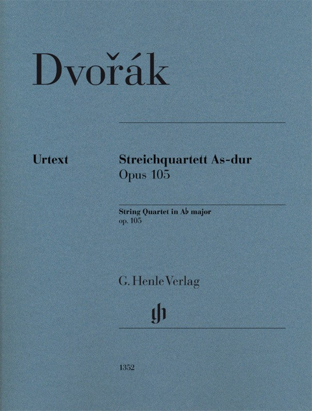 Dvorak: String Quartet in A-flat Major Op 105 Set of Parts