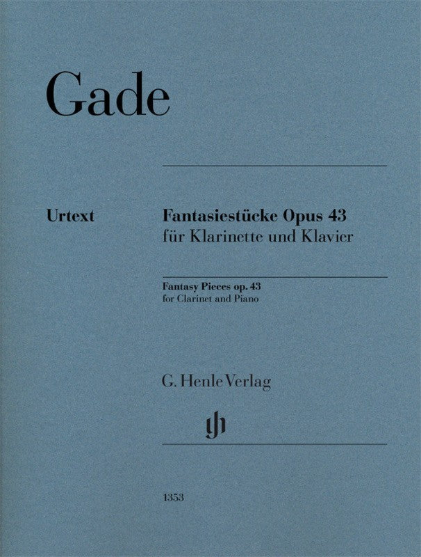 Gade: Fantasy Pieces Op 43 for Bb Clarinet & Piano