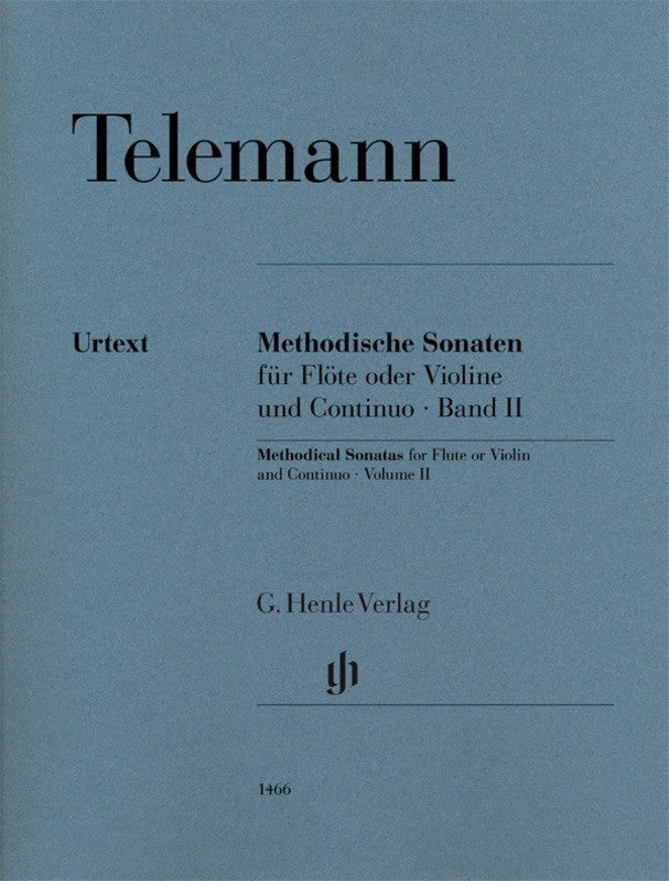 Telemann: Methodical Sonatas Volume 2 Flute/Continuo