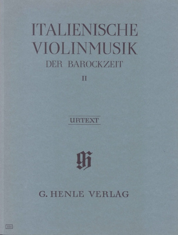 Various: Italian Violin Music of the Baroque Vol 2 for Violin & Piano