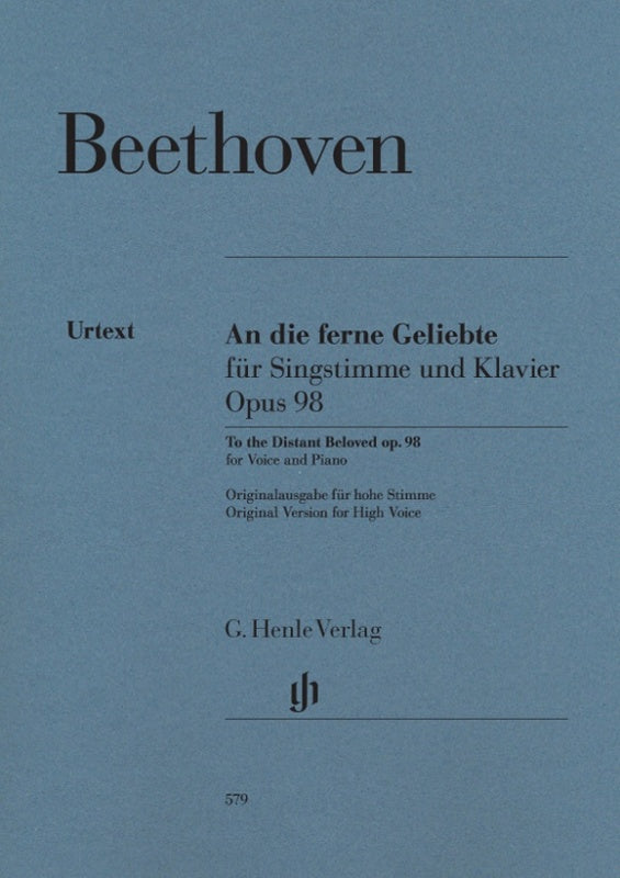Beethoven: An die ferne Geliebte Op 98 High Voice & Piano