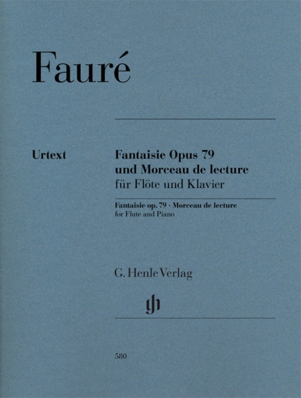 Fauré: Fantaisie op. 79 & Morceau de lecture for Flute & Piano