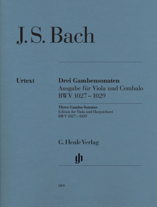 Bach: Viola da Gamba Sonatas BWV 1027-29 Viola Version