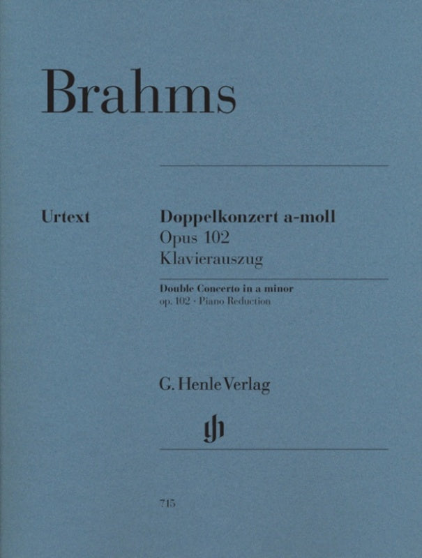 Brahms: Double Concerto in A Minor Op 102 Violin, Cello & Piano