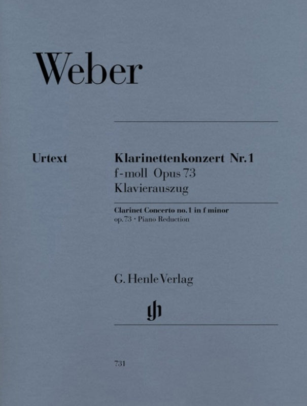 Weber: Clarinet Concerto no. 1 f minor op. 73 for Clarinet & Piano