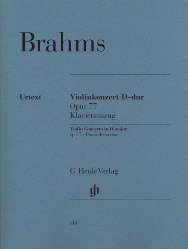 Brahms: Violin Concerto in D Major Op 77 Violin & Piano