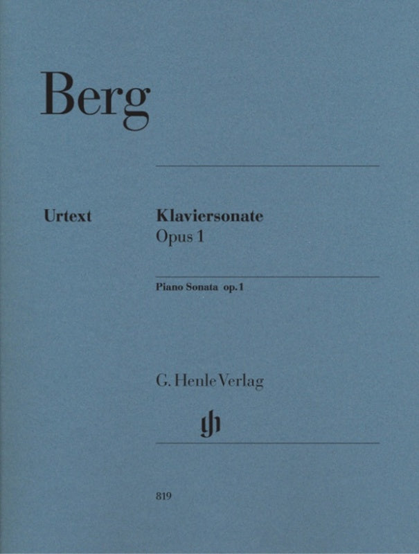 Berg: Piano Sonata Op 1