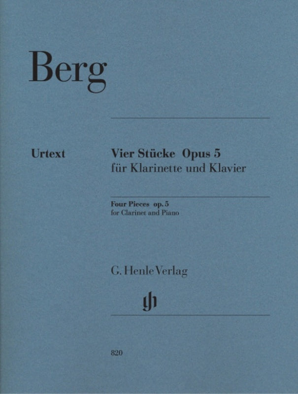 Berg: Four Pieces Op 5 for Clarinet & Piano