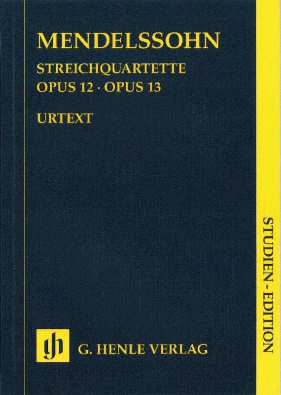 Mendelssohn: String Quartets Op 12 & 13 Study Score