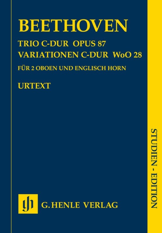 Beethoven: Trio in C Variations in C Op 87 28 Study Score