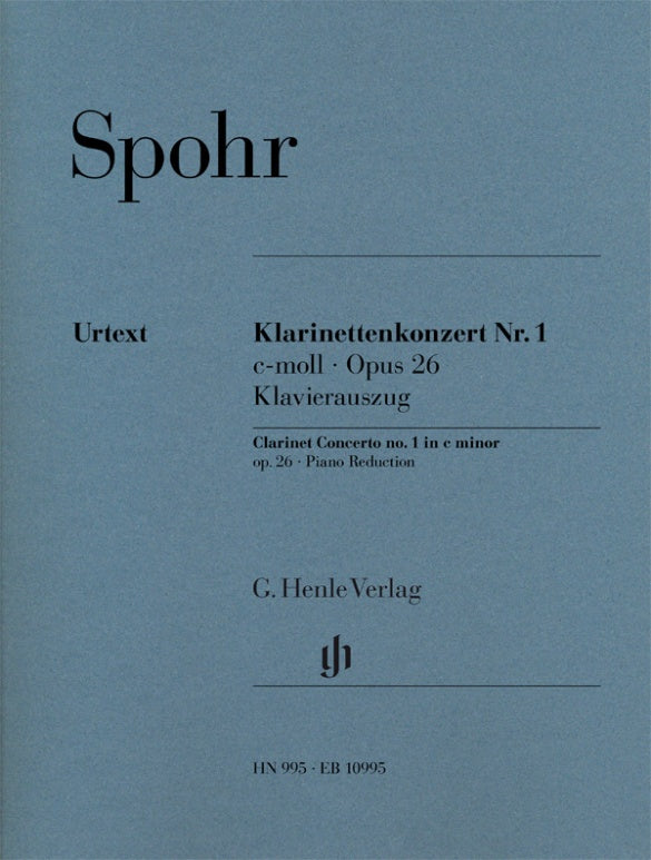 Spohr: Clarinet Concerto No 1 C Minor Op 26 Clarinet & Piano