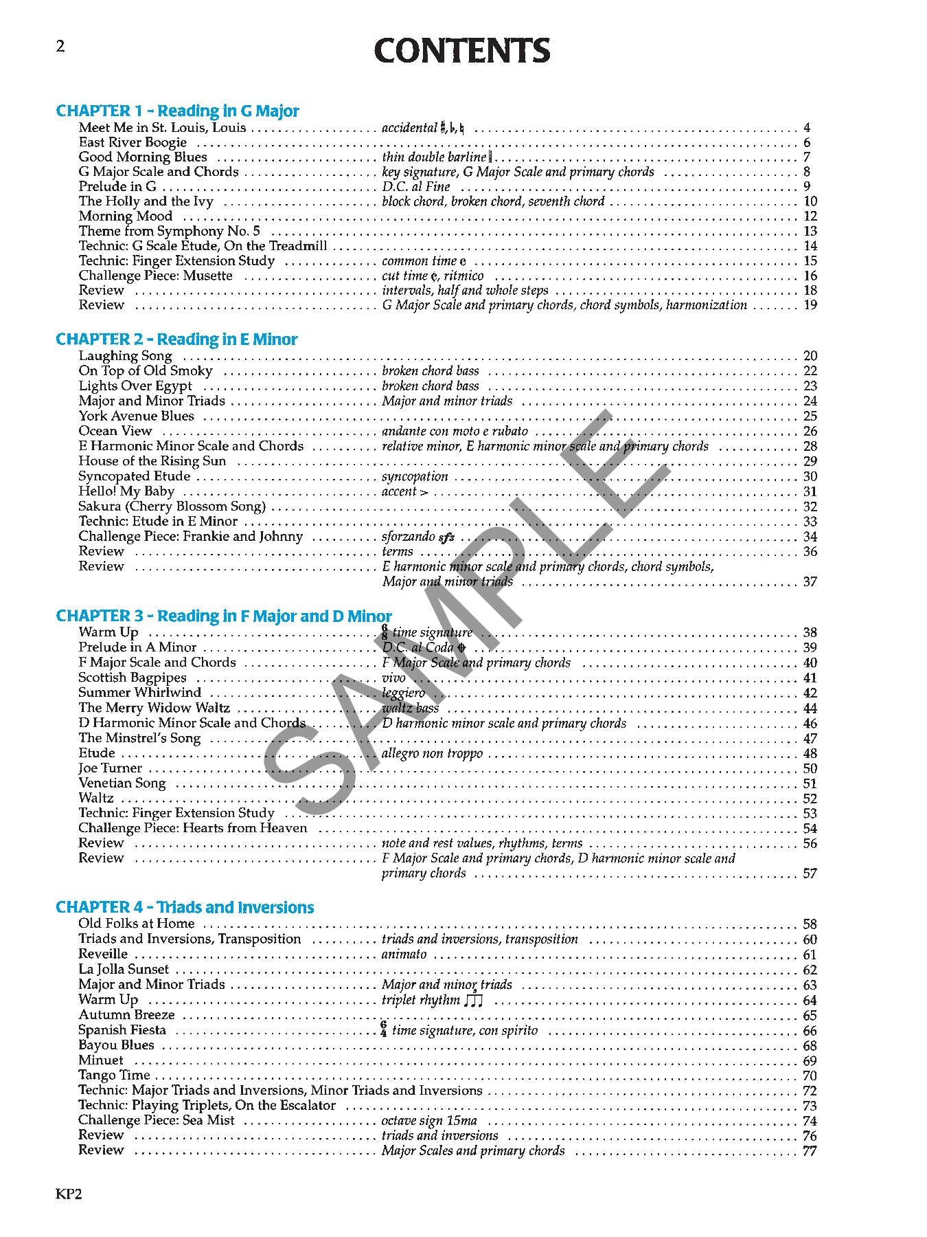 Bastien Piano For Adults, Book 2