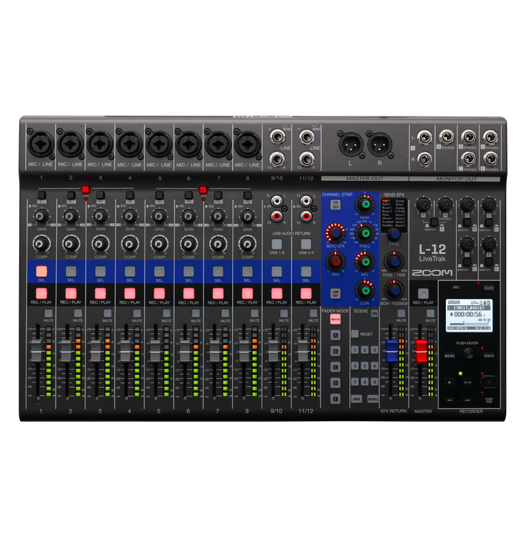 Zoom LiveTrak L-12 Digital Mixer + Recorder