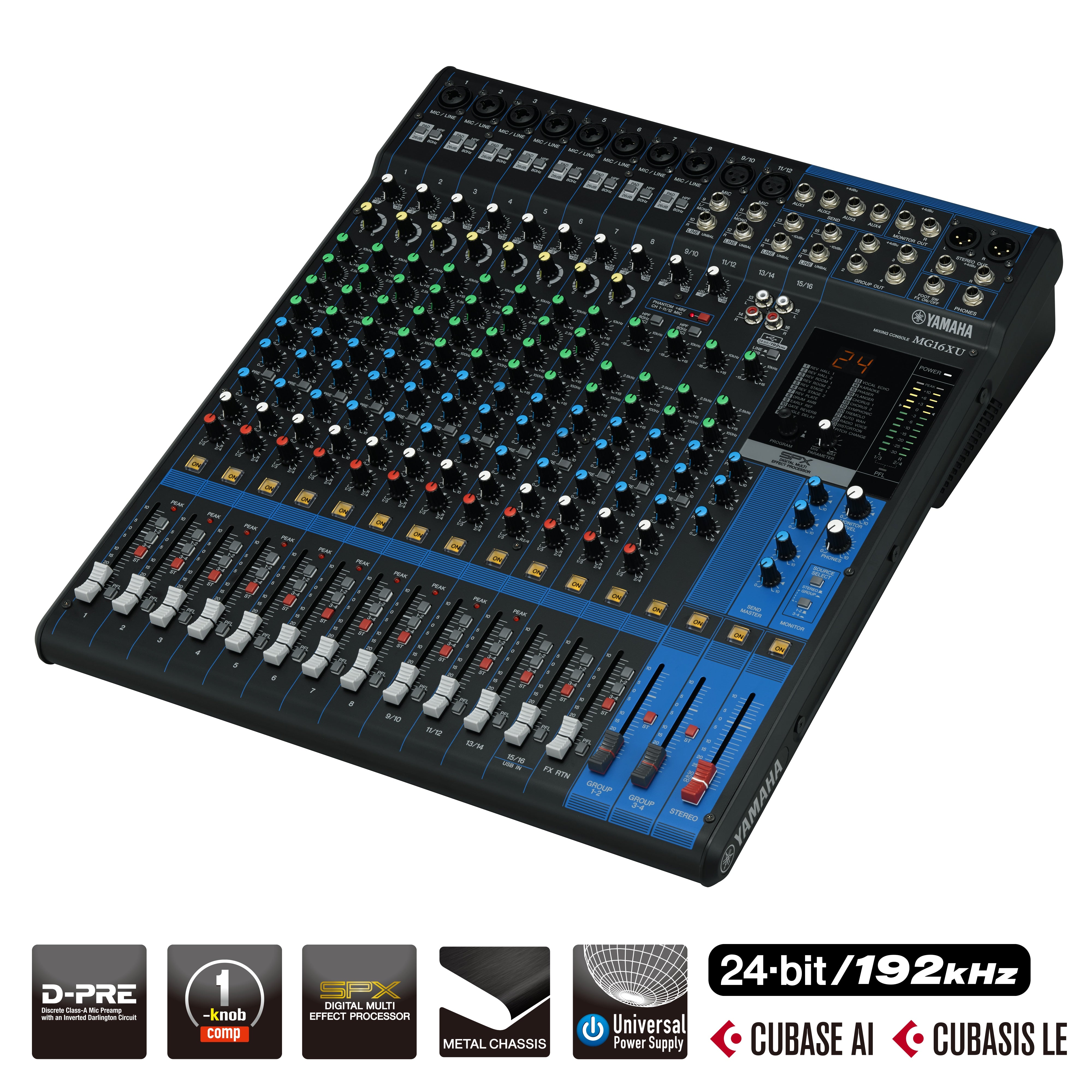 Yamaha MG16XU 16-Channel Mixer with Effects & USB
