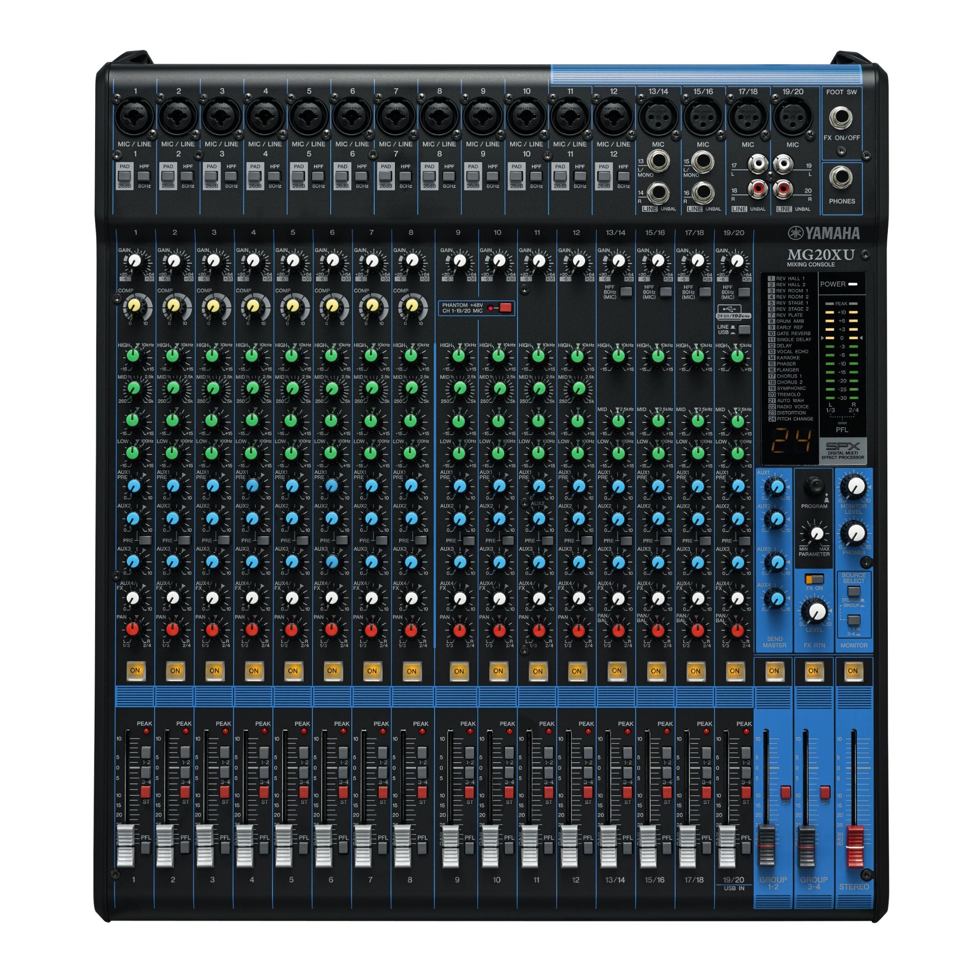 Yamaha MG20XU 20-Channel Mixer with Effects & USB