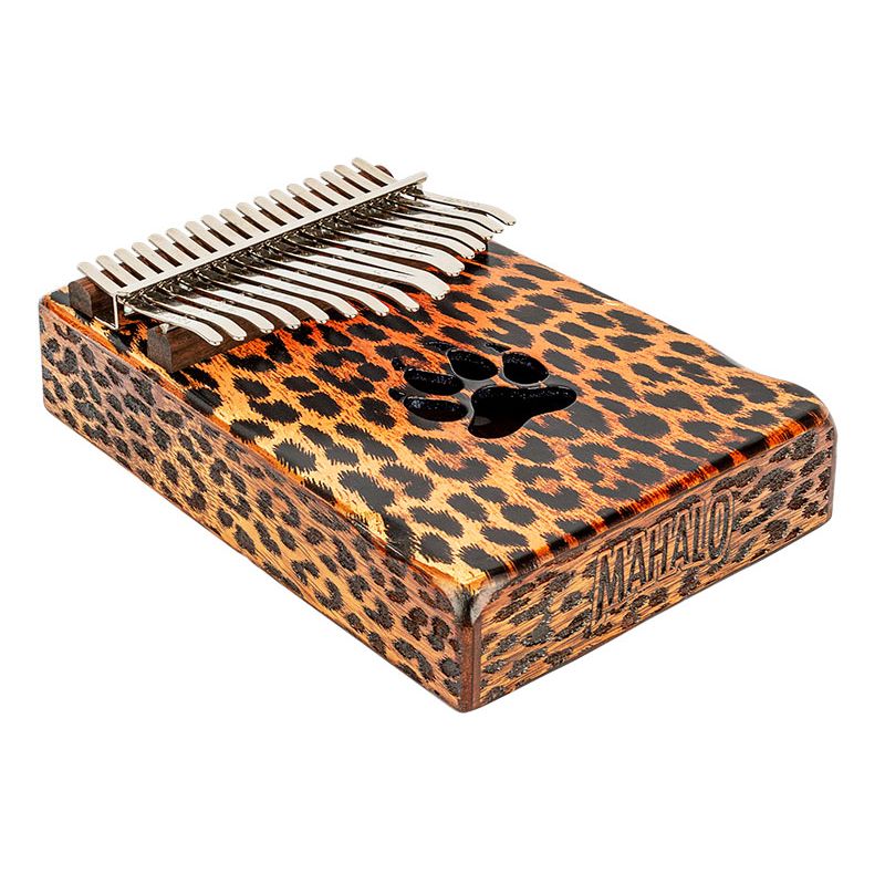 Mahalo 17-Note Wooden Kalimba, 'Cheetah'