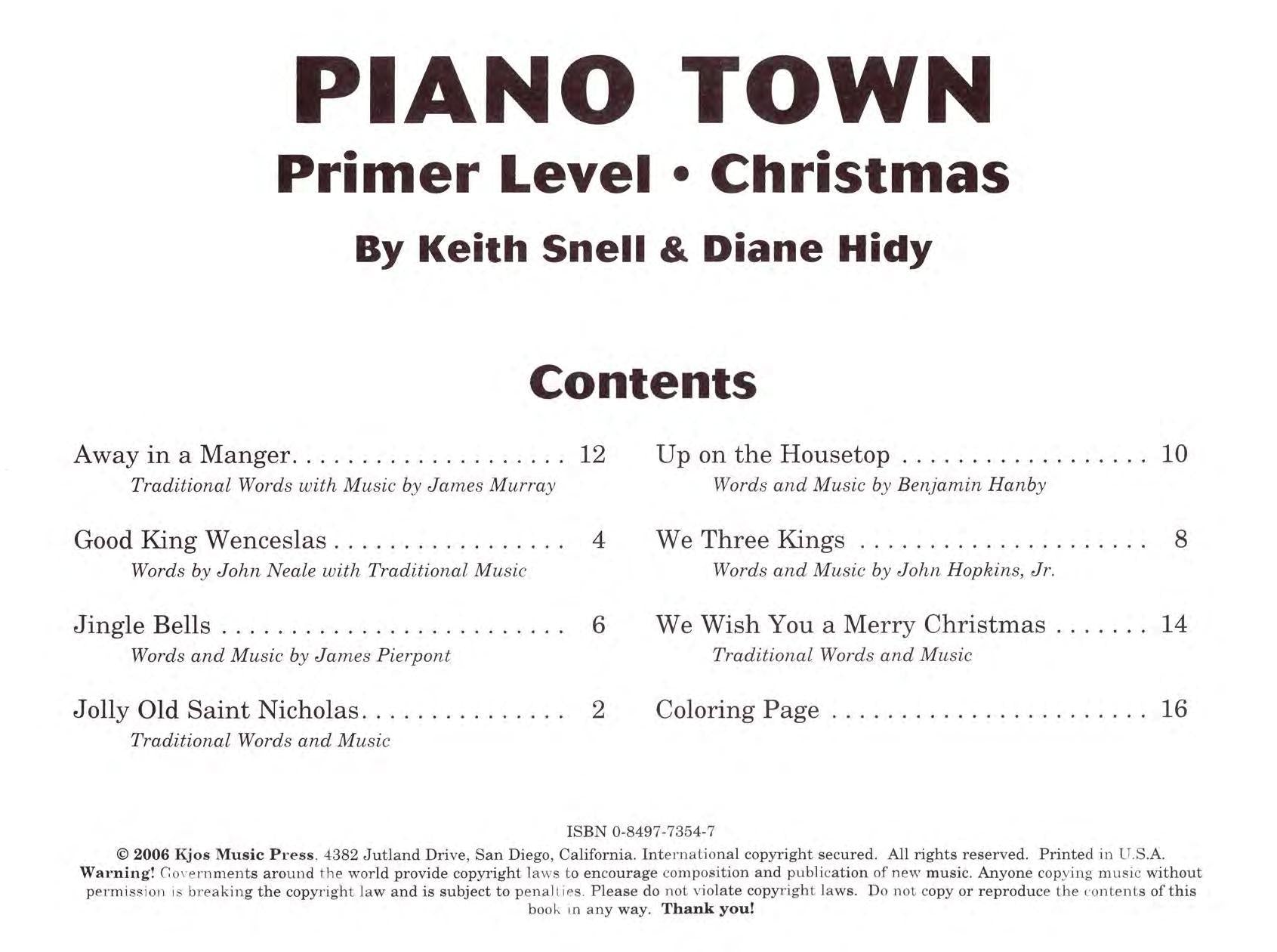 Piano Town Christmas, Primer
